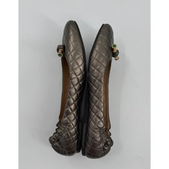 Lily Pulitzer Quilted Not Another Ballet Flats With Bow Accent  Size 7 - Picture 6 of 8